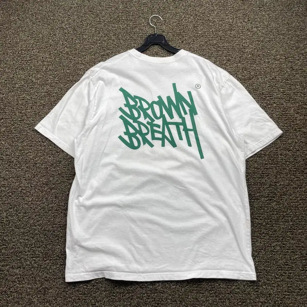 [BUNJANG] Brownbreath White T-Shirt XL / 브라운브레스 화이트 반팔 티셔츠