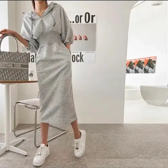 [BUNJANG] Hooded Long Dress / 데일리 원피스