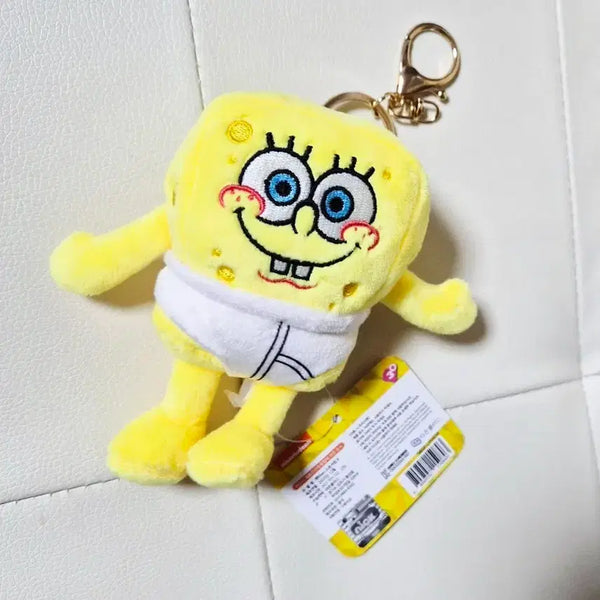 [BUNJANG] Nickelodeon SpongeBob SquarePants Bag Charm Keychain Doll / (새상품) 정품 니켈로디언 네모바지 스폰지밥 가방고리 키링 인형
