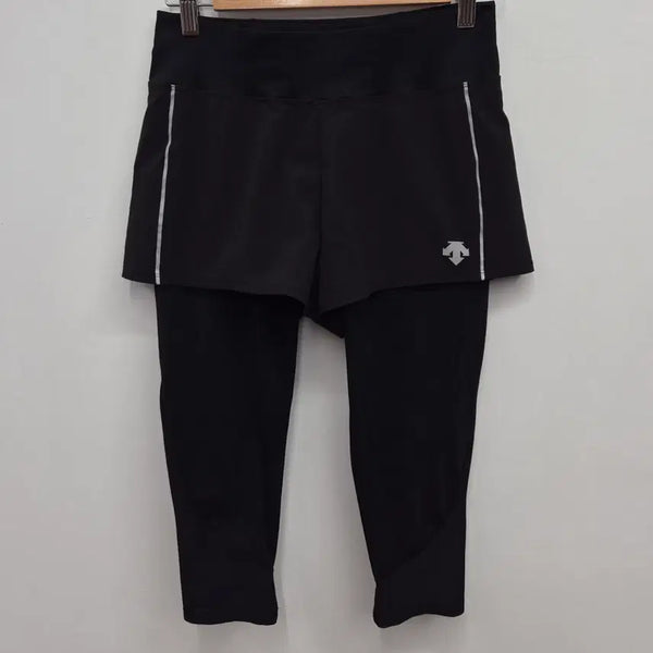 [BUNJANG] Descente Two-in-One Shorts Tights Black / 데상트 투인원 타이즈