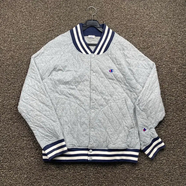 [BUNJANG] Champion Gray Quilting Jacket / 챔피온 그레이 퀼팅 자켓