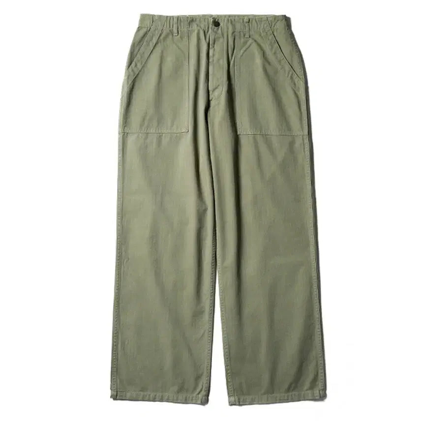 [BUNJANG] Siota Herringbone Baker Pants Olive Size 6 / (새상품) 시오타 헤링본 베이커 팬츠 올리브 6
