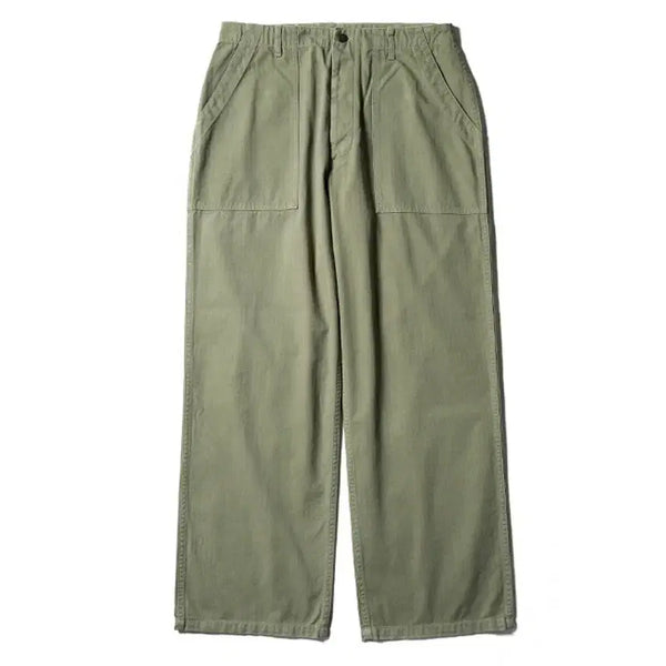 [BUNJANG] Siota Herringbone Baker Pants Olive Size 6 / (새상품) 시오타 헤링본 베이커 팬츠 올리브 6