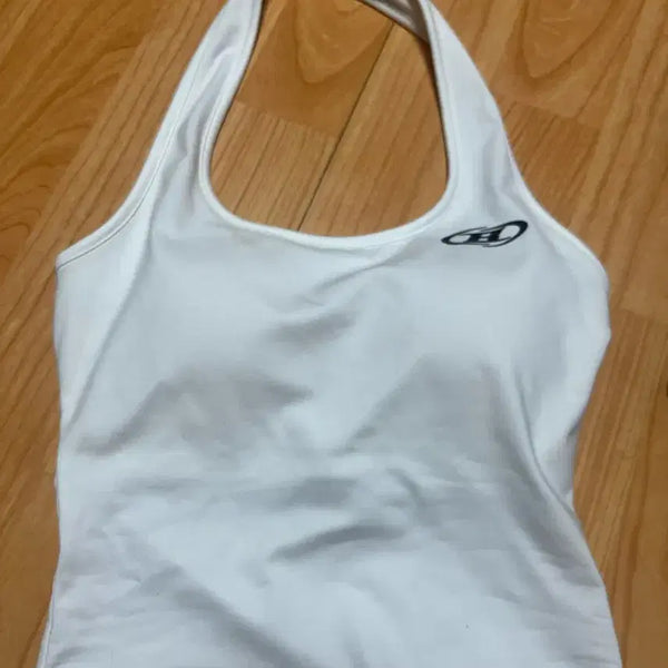 [BUNJANG] Born to Win Symbol Halterneck Bra Top White / 본투윈 심볼 홀터넥 브라탑 화이트