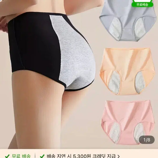 [BUNJANG] Women's Period Underwear Set (4 pcs) / 생리팬티