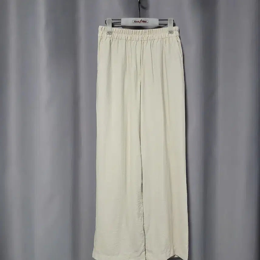 [BUNJANG] Rayon Wide Banding Slacks / 레이온 와이드 밴딩 슬랙스