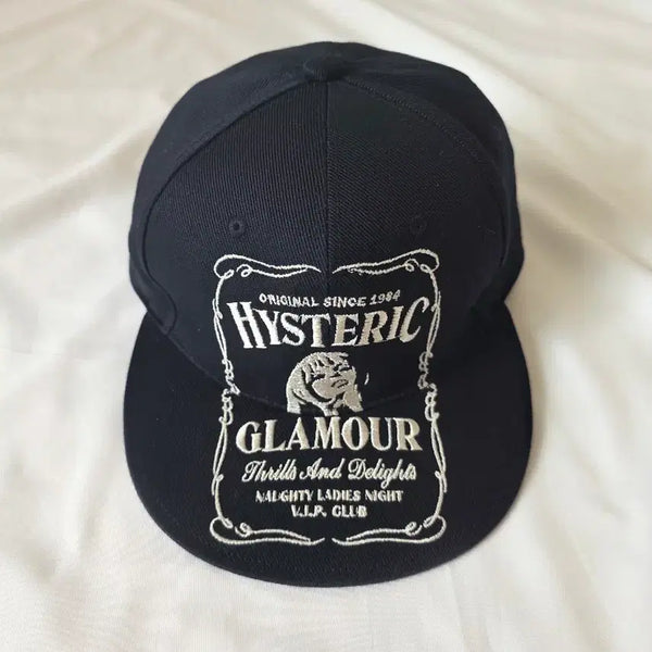 [BUNJANG] Hysteric Glamour HYS Embroidered Whiskey Cap Navy / 히스테릭 글래머 HYS 위스키 자수 캡 네이비