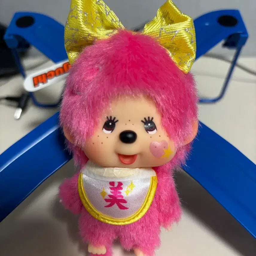 [BUNJANG] Monchhichi Pink Plush Toy / 미 핑크 몬치치