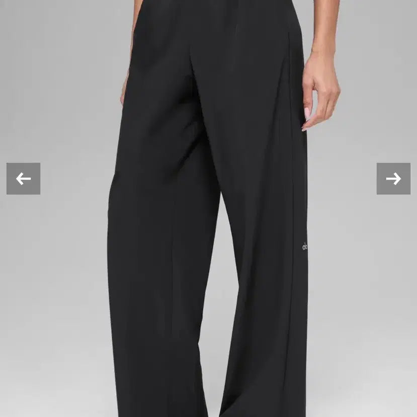 [BUNJANG] ALO YOGA Black Wide Trousers Pants XS / 알로수트업트라우저팬츠