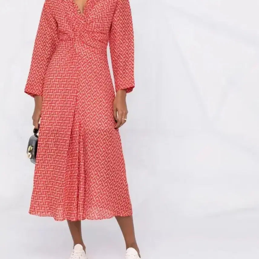 [BUNJANG] Sandro Heart Drape Dress / SANDRO 산드로 하트 드레이프 드레스 36