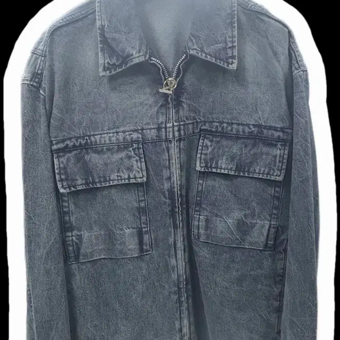 [BUNJANG] Solid Homme Washed Denim Jacket / 솔리드옴므 워싱 데님 자켓 50(105)