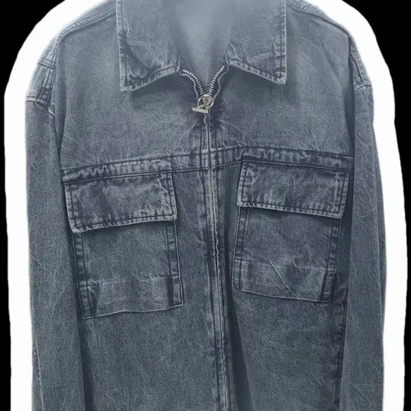 [BUNJANG] Solid Homme Washed Denim Jacket / 솔리드옴므 워싱 데님 자켓 50(105)