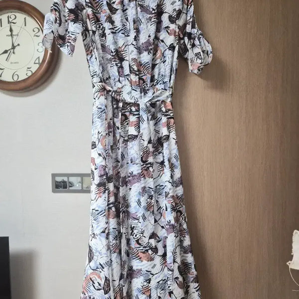 [BUNJANG] Valentia Printed Long Dress / 발렌티아 프린트 롱 원피스