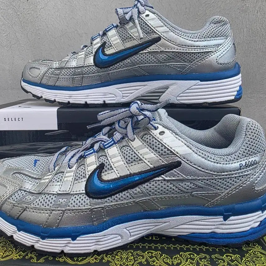 [BUNJANG] Nike P-6000 Metallic Silver Racer Blue / 나이키 P-6000 메탈릭 실버 레이서블루 230