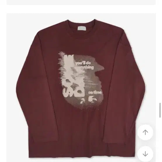[BUNJANG] Long Sleeve Burgundy / 롱슬리브 버건디