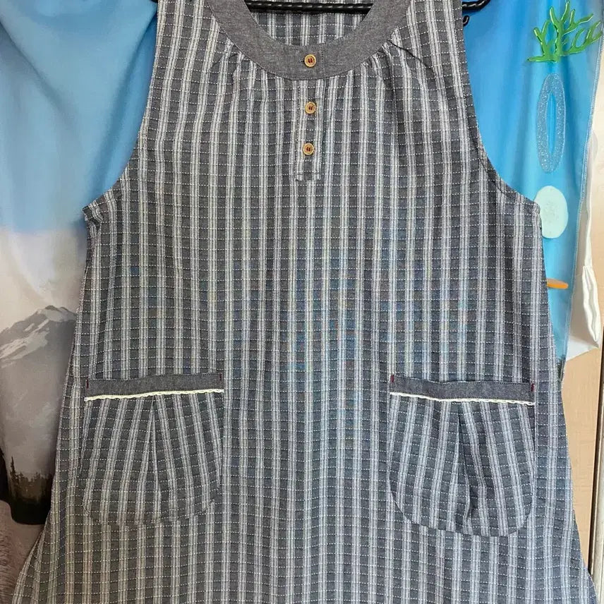 [BUNJANG] Vintage Mori Girl Stripe Dress / 빈티지 모리걸 스트라이프 원피스 하구미