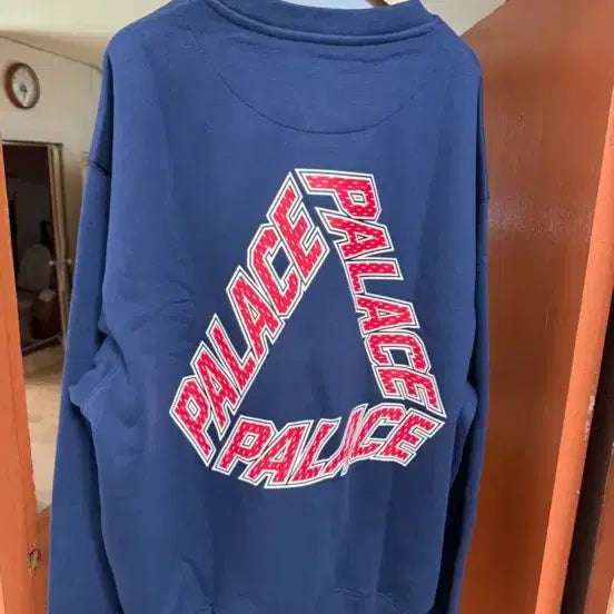 [BUNJANG] Palace Collegiate P3 Crew Navy - 25FW Loose Fit / 팔라스 컬리지에이트 P3 크루 네이비 - 25FW 엑라 사이즈 174/84 기준 루즈핏 나옵니다