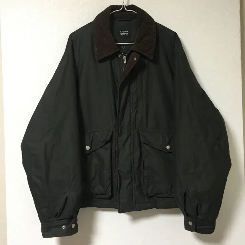 [BUNJANG] Studio Tomboy Men's Corduroy Collar Padded Jacket M / 스튜디오톰보이 남성 코듀로이카라 패딩 자켓 M