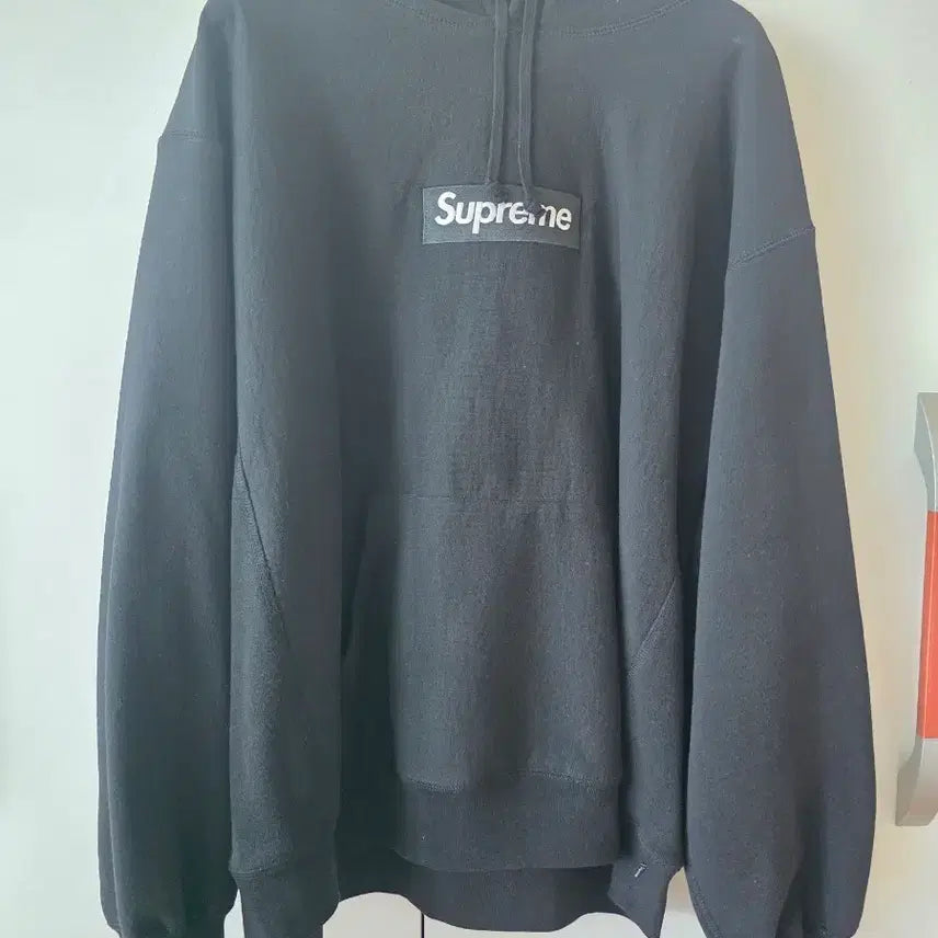 [BUNJANG] Supreme Box Logo Hooded Sweatshirt Black / 슈프림 박스로고 후드 스웨트셔츠 블랙 - 23FW