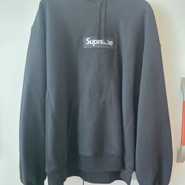 [BUNJANG] Supreme Box Logo Hooded Sweatshirt Black / 슈프림 박스로고 후드 스웨트셔츠 블랙 - 23FW