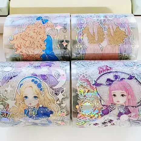 [BUNJANG] Kkaman Neoguri Character PET Tape Bundle Set (4 Types) / 일괄) 인물 3D박 4종 다꾸 까만너구리 인물집 마테 PET