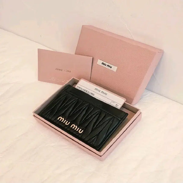 [BUNJANG] Miu Miu Women's Matelassé Card Holder 5MC208 Pink / [정품] 미우미우 여성 카드지갑 5MC208 Matelasse1