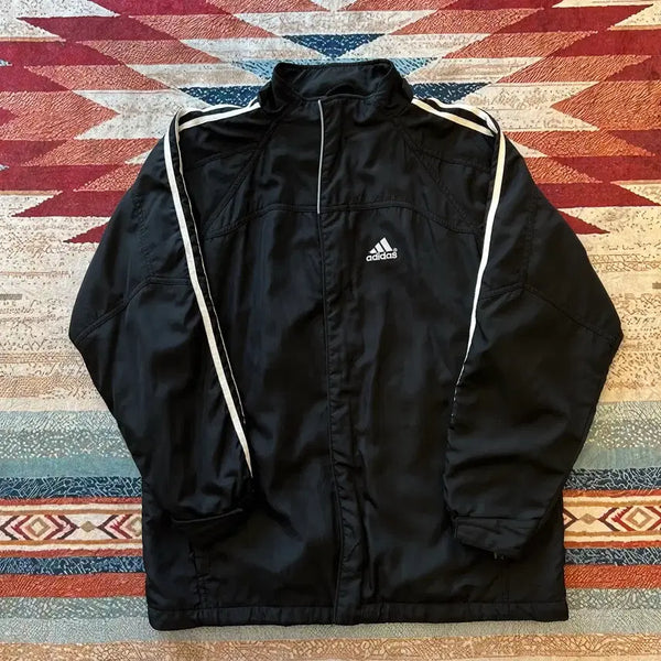 [BUNJANG] Adidas Sideline Windbreaker Jacket Black M/95 / 아디다스 사이드라인 윈드브레이커 바람막이 자켓 [블랙] M/95