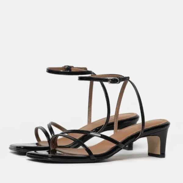 [BUNJANG] Modiatico SLEEK Edge Line Mid-Heel Sandals (240) / 모디아티코 SLEEK Edge Line 미들힐 샌들 (240)