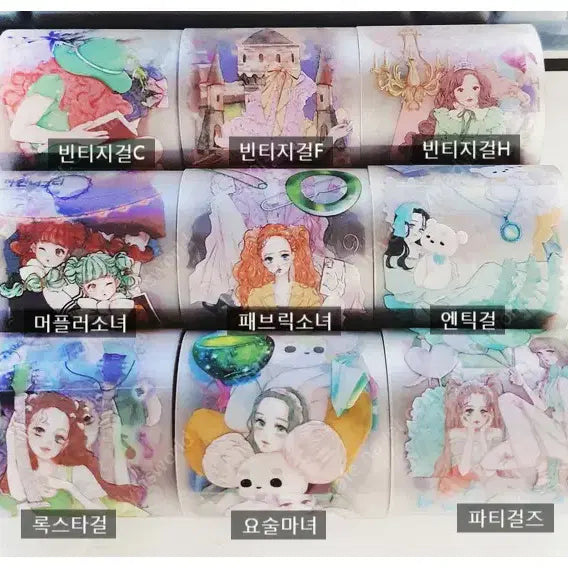 [BUNJANG] Kkaman Neoguri Matte PET Washi Tape - Sealed / 2+1) 인물 무광PET 미개봉 까만너구리 마테 디테 다꾸