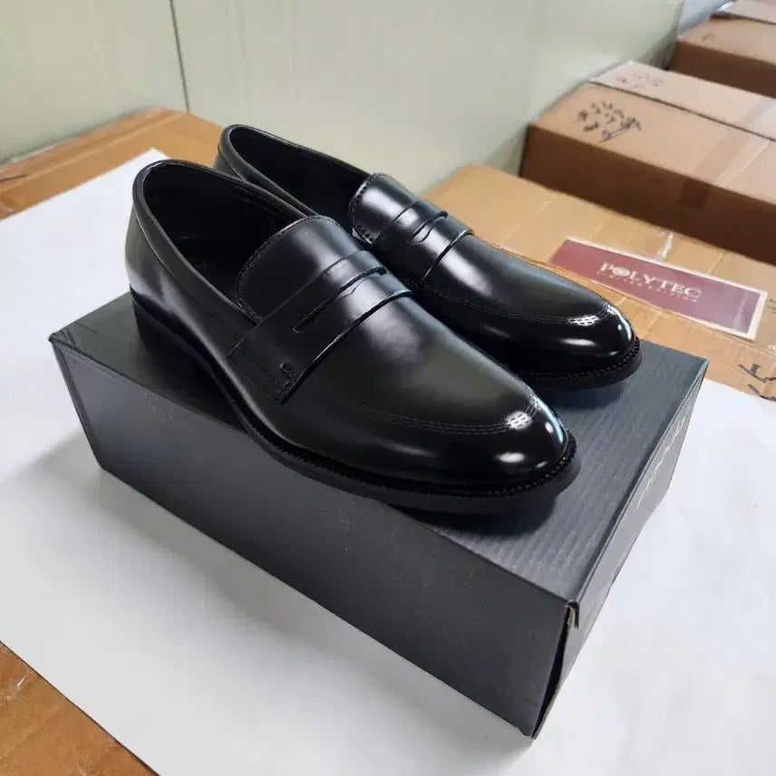[BUNJANG] Men's Genuine Leather Dress Shoes (Black, Sizes 250-265mm) / 소가죽 남성구두 새상품(250~265)