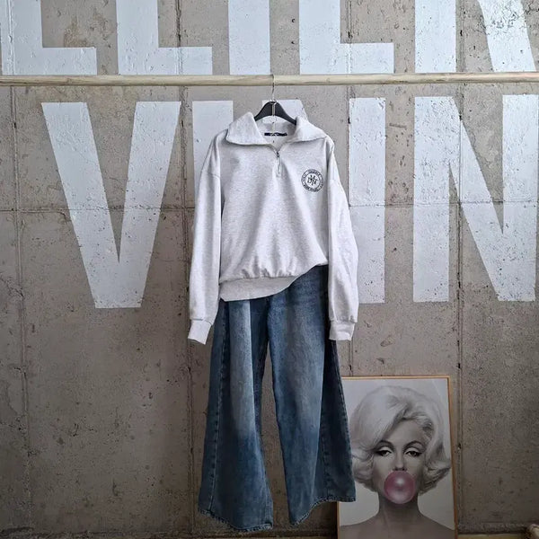 [BUNJANG] Frank Stone High Neck Sweatshirt / 프랭크스톤 하이넥 맨투맨(TS