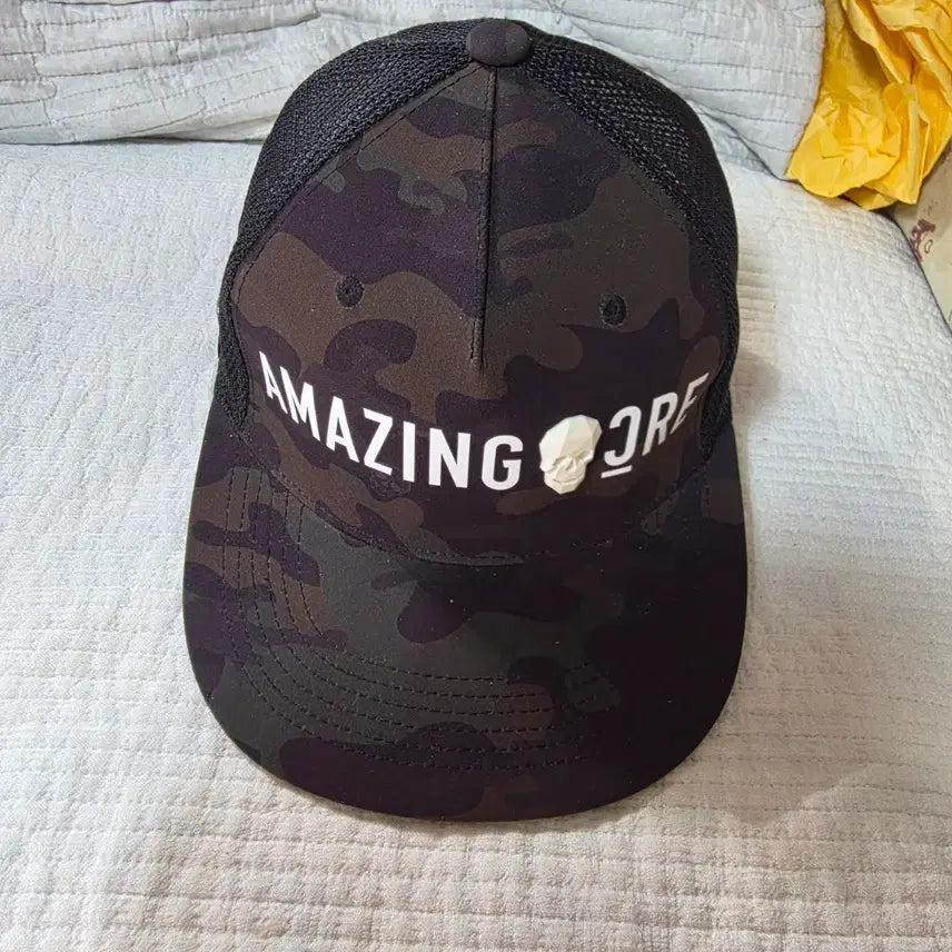 [BUNJANG] AmazingCree Golf Camouflage Skull Ball Cap / 어메이징크리 골프 카모플라쥬 스컬 볼캡