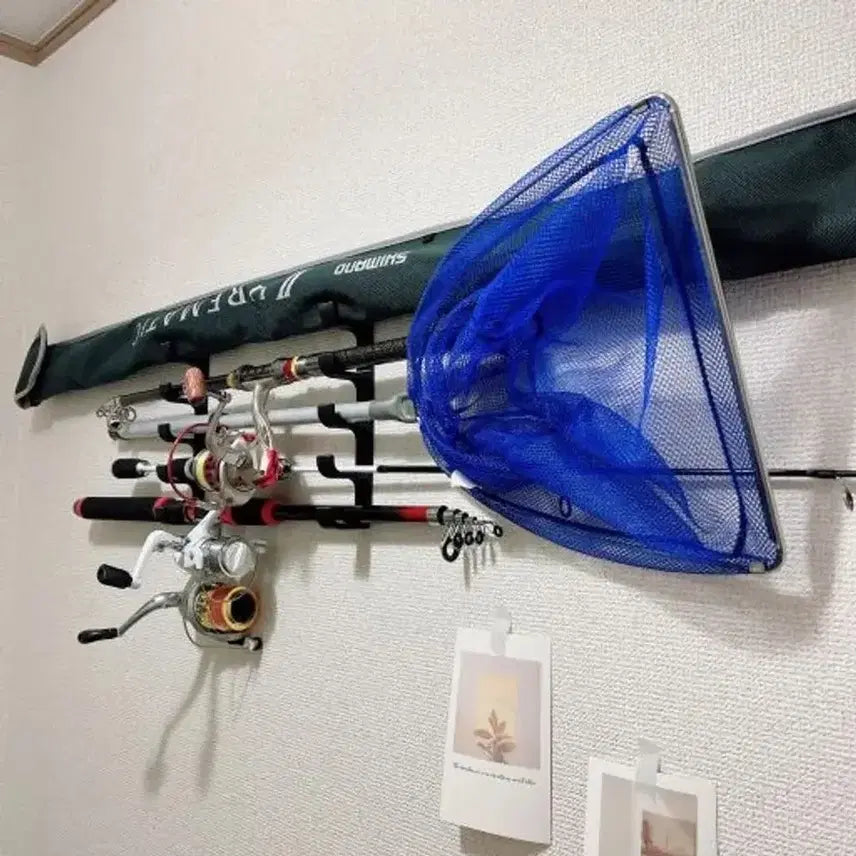 [BUNJANG] Fishing Rod Wall Mount Storage Organizer / 낚시용 벽걸이 정리함