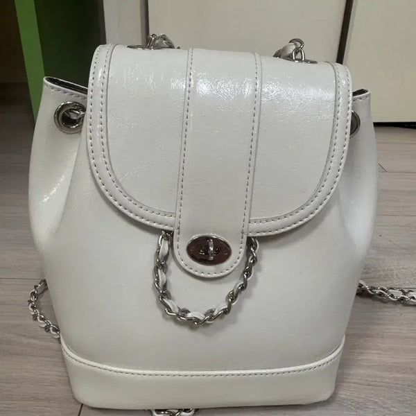 [BUNJANG] Cardinal Red Howa Bag White / 카디널레드 하우아백 화이트