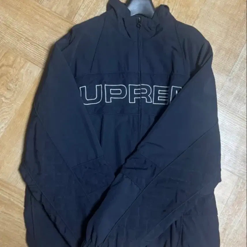 [BUNJANG] Supreme Jacquard Panel Track Jacket Black / 슈프림 자카드 패널 트랙 자켓 블랙
