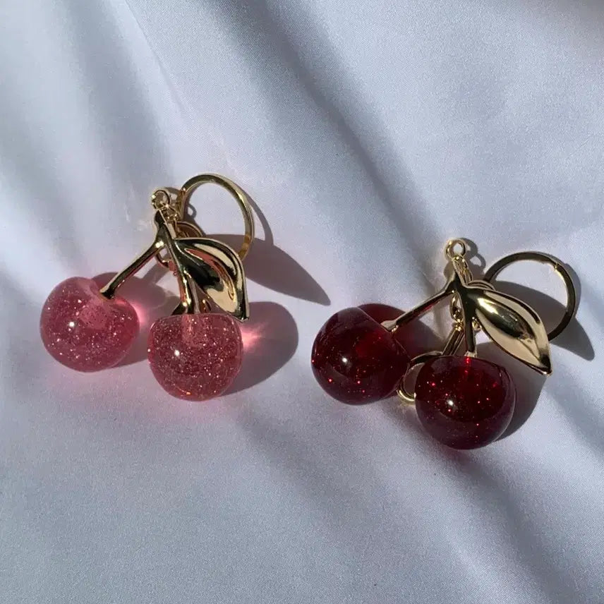 [BUNJANG] Cherry Keychain Red/Pink / 체리 키링 레드/핑크