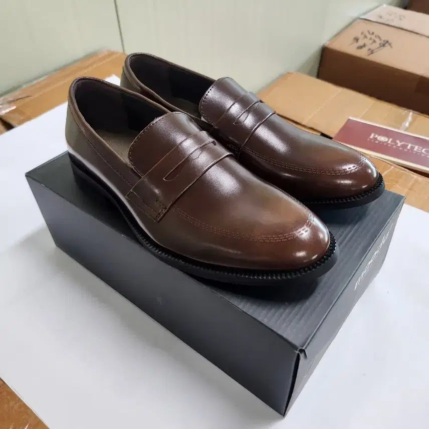 [BUNJANG] Men's Genuine Leather Dress Shoes Brown / 소가죽 남성구두 새상품(255 260 265 275)