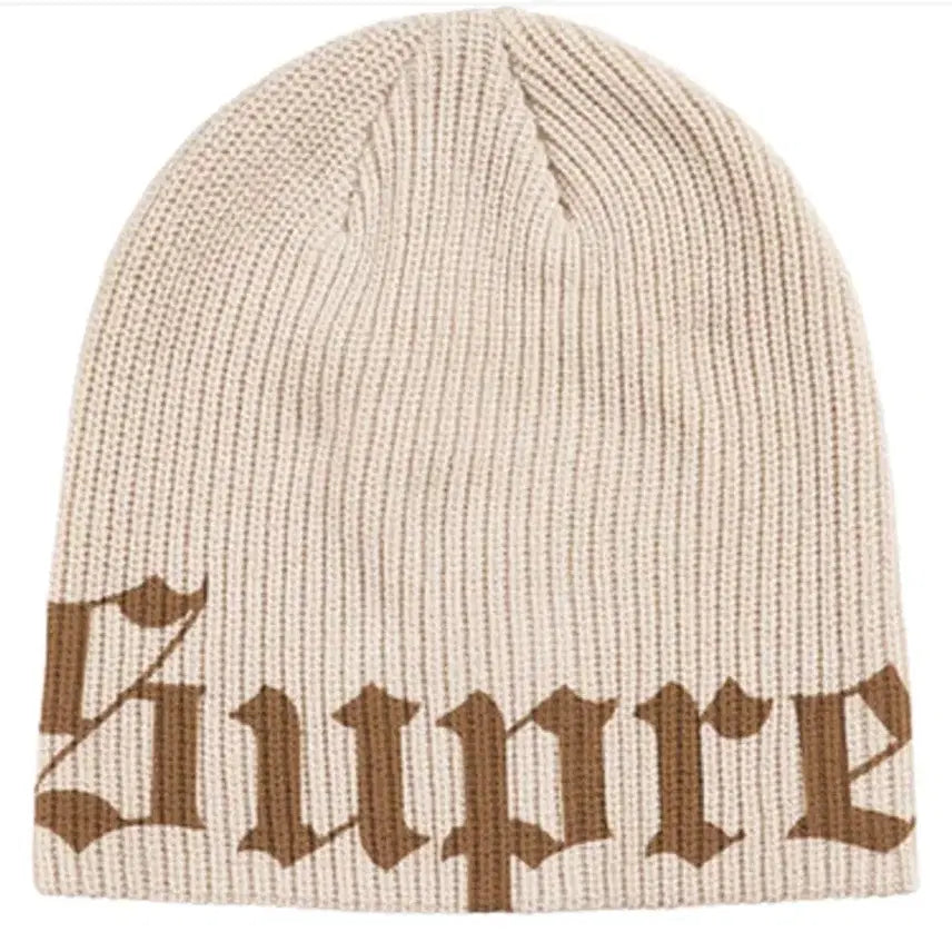 [BUNJANG] Supreme Old English Beanie Beige / 슈프림 올드 잉글리쉬 비니 베이지