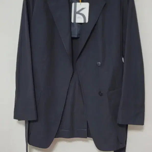 [BUNJANG] K.elim Women's Black Double-Button Jacket / [새상품]K.elim 여성 블랙 더블 버튼 자켓