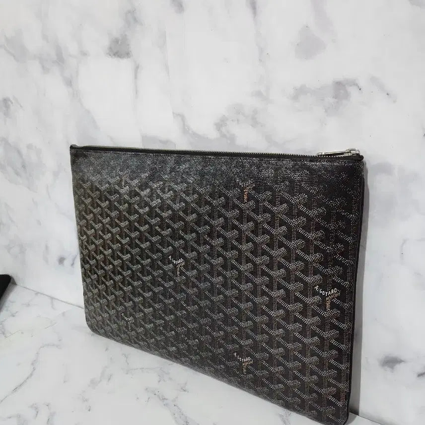 [BUNJANG] Goyard Saint-Louis Black Clutch Bag GM / 고야드 세나 블랙 클러치백 Gm