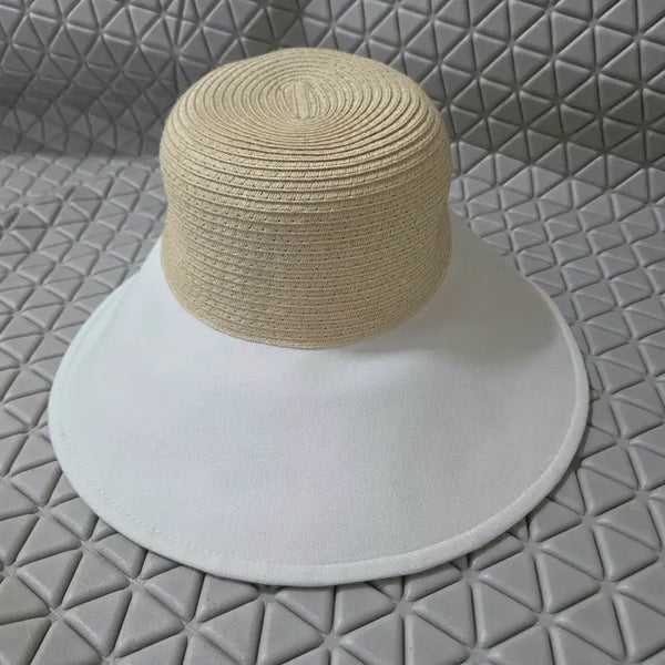 [BUNJANG] Women's Straw Sun Cap Raffia Hat / 새상품 여성 밀짚 썬캡 모자 라피아햇 여자 모자 여성 여름 모자 새제품