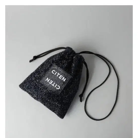 [BUNJANG] CITEN Glitter Knit Closer Shoulder Bag Black / 새것) CITEN 반짝반짝 니트 클로저 숄더백 블랙