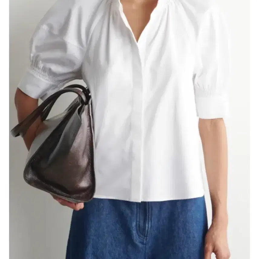 [BUNJANG] COS Smocking Puff Blouse Shirt / Cos 스모킹 퍼프 블라우스 셔츠 34 / 띠어리 자라 시스템 렉토 아모멘토 구호