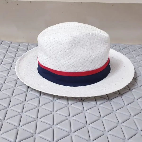 [BUNJANG] Women's Raffia Straw Beach Vacation Panama Hat Fedora / 새상품 여성 라피아 밀짚 비치 바캉스 파나마햇 페도라 라탄 왕골 모자
