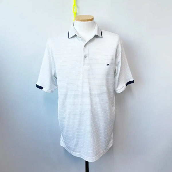 [BUNJANG] Callaway Men's Golf Short Sleeve Shirt White L Recommended / 캘러웨이 남성골프반팔 화이트 L추천