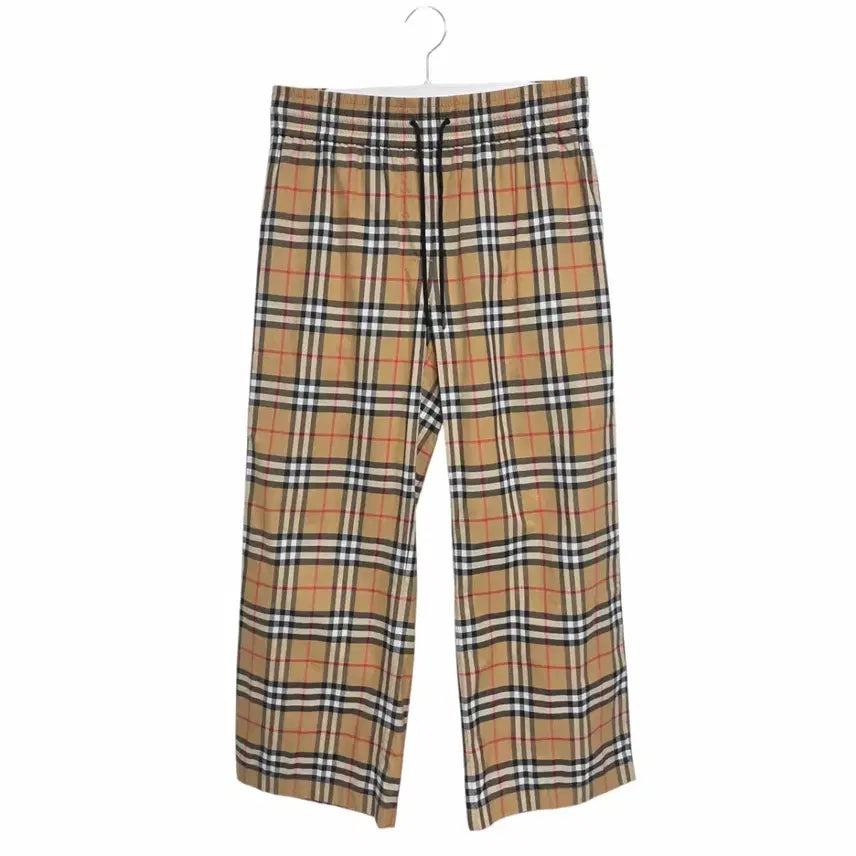 [BUNJANG] Burberry Nova Check Satin Pants / 버버리 노바체크 새틴 팬츠