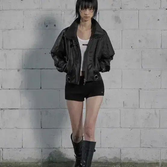 [BUNJANG] Bohemian Seoul Leather Jacket / 보헤미안서울 보헴서 레더 자켓