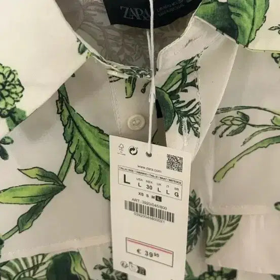 [BUNJANG] Zara Floral Long Dress L / 자라 플로랄 원피스 L 새상품