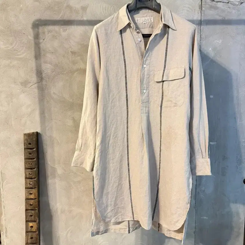 [BUNJANG] Habar Sack Linen Shirt Men's Size 100 / 하버색 린넨 셔츠 남성100