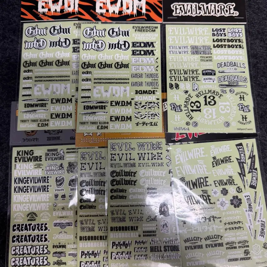[BUNJANG] Evil Wire Sticker Set / 이블와이어 스티커